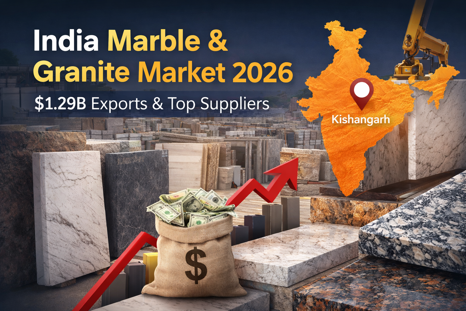 India natural stone industry growth 2026 with marble granite slabs and Arslan Stonex natural stone supplier in Kishangarh