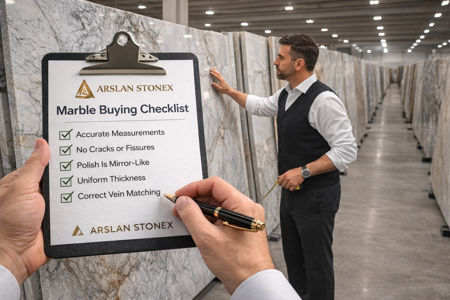 A comprehensive marble buying checklist for Indian homeowners to ensure zero wastage and high quality.