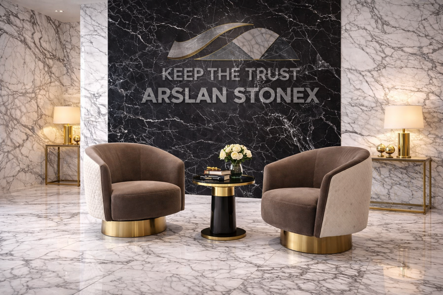 Premium Italian marble collection by Arslan Stonex, the top marble and granite supplier in India.