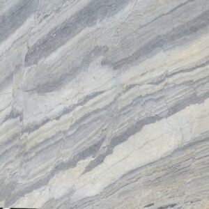 River Blue Marble premium natural stone slab with flowing blue grey patterns from Arslan Stonex Kishangarh