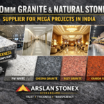 30mm granite slabs for railway stations hospitals malls airports India IS 3316 compliant natural stone supplier Arslan Stonex Kishangarh